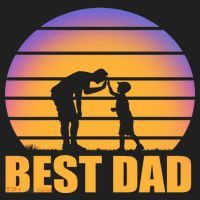 Best Dad Retro Sunset Hat thumb 2