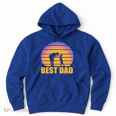 Best Dad Retro Sunset Hoodie