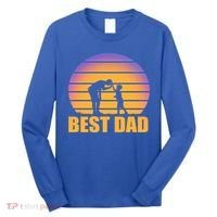Best Dad Retro Sunset Long Sleeve Shirt thumb 0