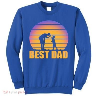 Best Dad Retro Sunset Sweatshirt