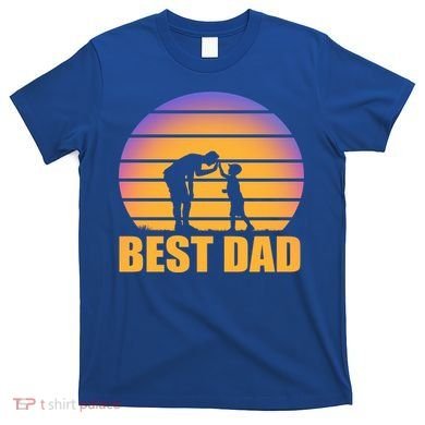 Best Dad Retro Sunset T-Shirt