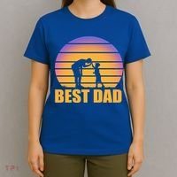 Best Dad Retro Sunset T-Shirt thumb 4