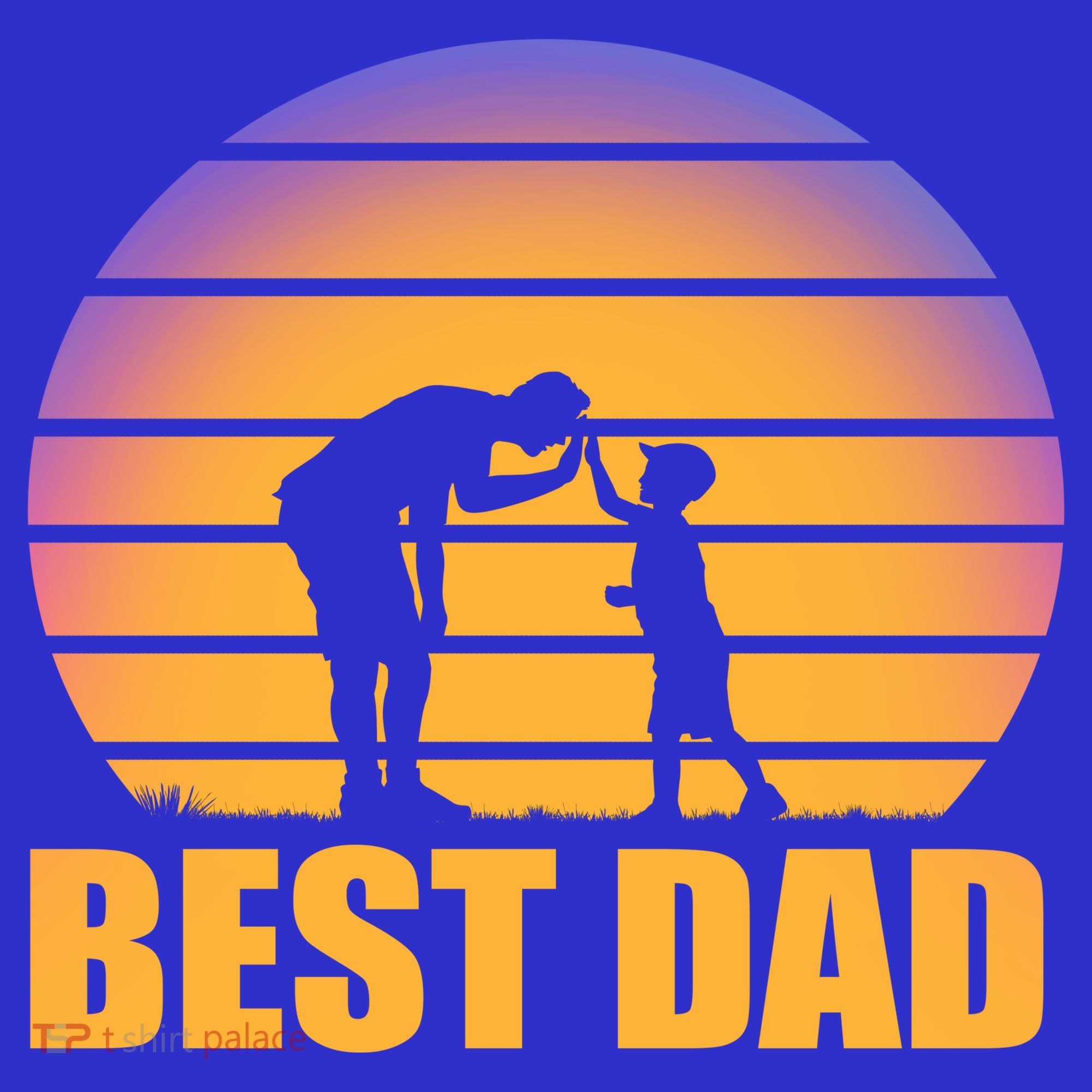 Best Dad Retro Sunset Tumbler