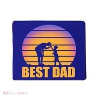 Best Dad Retro Sunset Mousepad thumb 0
