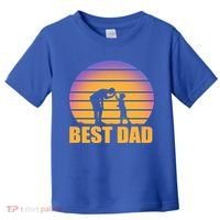 Best Dad Retro Sunset Toddler T-Shirt thumb 0
