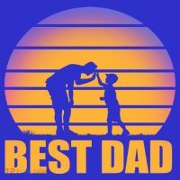 Best Dad Retro Sunset Toddler T-Shirt thumb 4