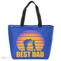 Best Dad Retro Sunset Tote Bag thumb 0