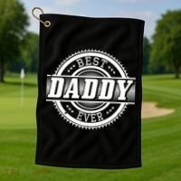Best Daddy Ever Golf Towel thumb 1