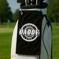 Best Daddy Ever Golf Towel thumb 2