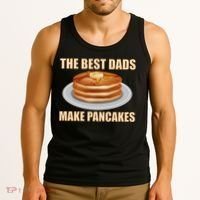 Best Dads Make Pancakes Tank Top thumb 3