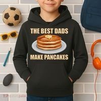 Best Dads Make Pancakes Kids Hoodie thumb 2