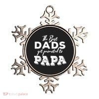 Best Dads Promoted To Papa Funny Gift Ornament thumb 0