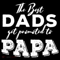 Best Dads Promoted To Papa Funny Gift Ornament thumb 1