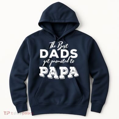 Best Dads Promoted To Papa Funny Gift Hoodie
