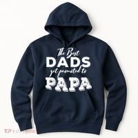 Best Dads Promoted To Papa Funny Gift Hoodie thumb 0