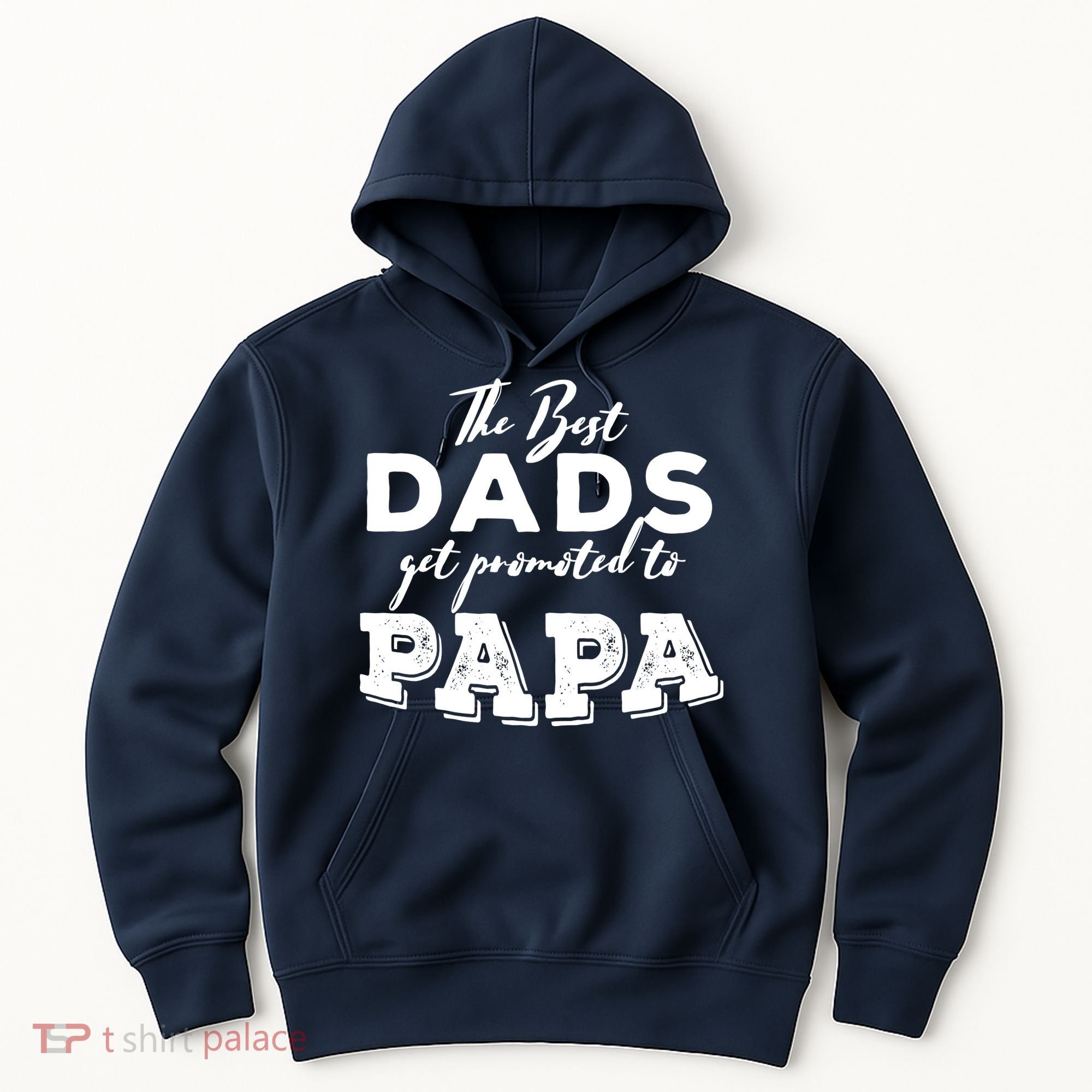 Best Dads Promoted To Papa Funny Gift Hoodie
