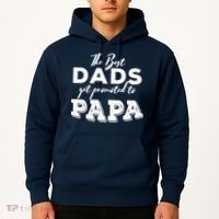 Best Dads Promoted To Papa Funny Gift Hoodie thumb 2