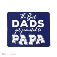 Best Dads Promoted To Papa Funny Gift Mousepad thumb 0