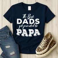 Best Dads Promoted To Papa Funny Gift Women's T-Shirt thumb 3