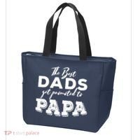 Best Dads Promoted To Papa Funny Gift Tote Bag thumb 3