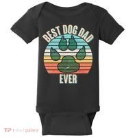 Best Dog Dad Ever Baby Bodysuit thumb 0