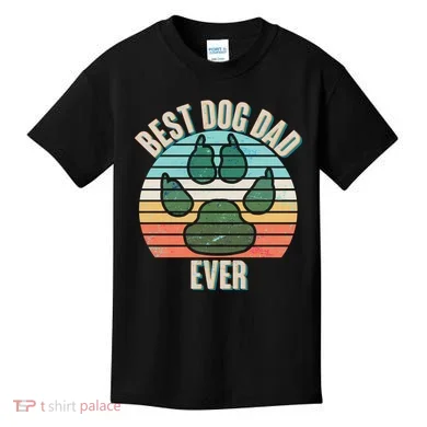 Best Dog Dad Ever Kids T-Shirt