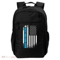 Best Dog Dad Ever American Flag Backpack thumb 0