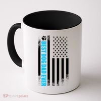Best Dog Dad Ever American Flag Coffee Mug thumb 0