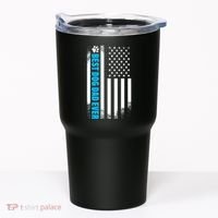 Best Dog Dad Ever American Flag Tumbler thumb 0