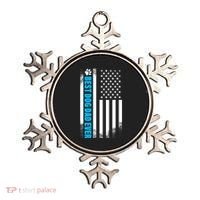 Best Dog Dad Ever American Flag Ornament thumb 0