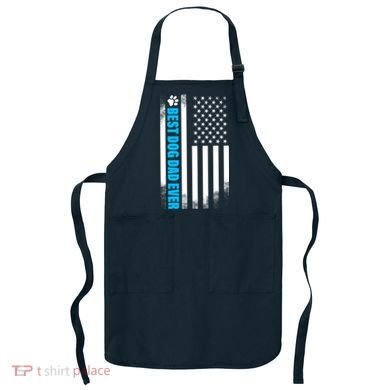 Best Dog Dad Ever American Flag Apron