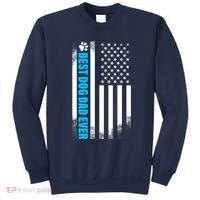 Best Dog Dad Ever American Flag Sweatshirt thumb 0