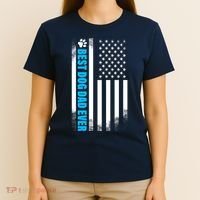 Best Dog Dad Ever American Flag T-Shirt thumb 4