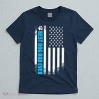 Best Dog Dad Ever American Flag T-Shirt thumb 5