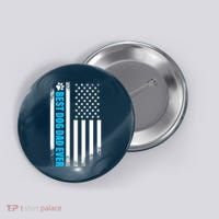 Best Dog Dad Ever American Flag Button thumb 0