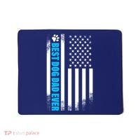 Best Dog Dad Ever American Flag Mousepad thumb 0