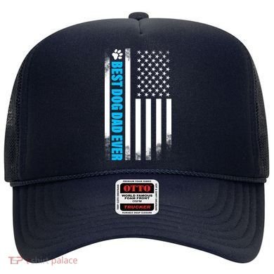 Best Dog Dad Ever American Flag Hat