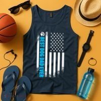 Best Dog Dad Ever American Flag Tank Top thumb 4