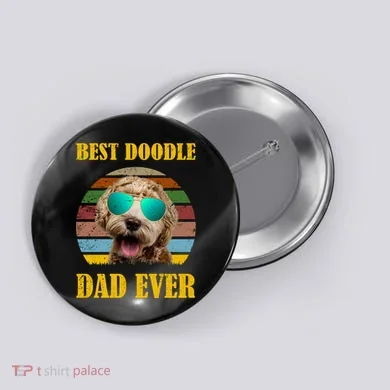 Best Doodle Dad Ever Button