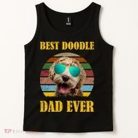 Best Doodle Dad Ever Tank Top thumb 2