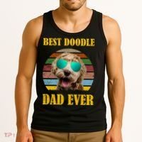 Best Doodle Dad Ever Tank Top thumb 3