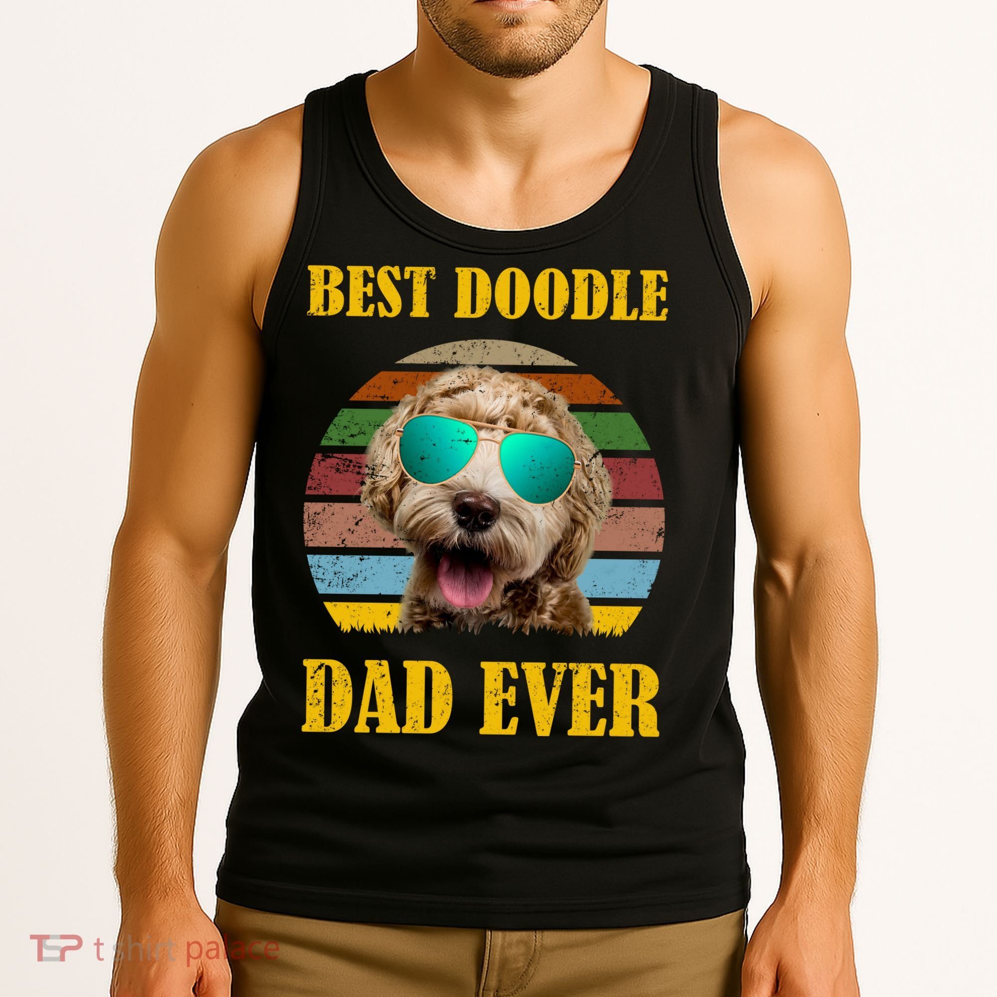 Best Doodle Dad Ever Tank Top