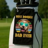 Best Doodle Dad Ever Golf Towel thumb 2