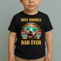Best Doodle Dad Ever Toddler T-Shirt thumb 2