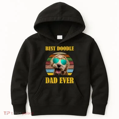 Best Doodle Dad Ever Kids Hoodie