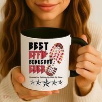 Best Effin Bonus Dad Ever Thanks For Putting With My Mom Coffee Mug thumb 3