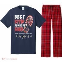 Best Effin Bonus Dad Ever Thanks For Putting With My Mom Pajama Set thumb 0