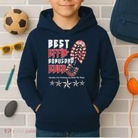 Best Effin Bonus Dad Ever Thanks For Putting With My Mom Kids Hoodie thumb 2