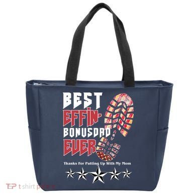 Best Effin Bonus Dad Ever Thanks For Putting With My Mom Tote Bag