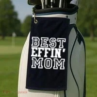 Best Effin Mom Golf Towel thumb 2